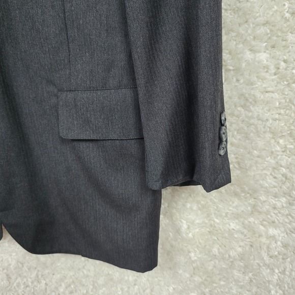 Vtg Brooks Brothers Makers Sport Coat Mens 40S Gray Herringbone Union‎ USA READ - Picture 2 of 16